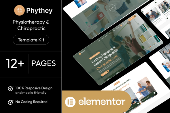 Phythey - Physiotherapy & Chiropractic Elementor Template Kit Phythey - Physiotherapy & Chiropractic Elementor Template Kit