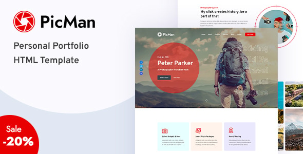 PicMan - Personal Portfolio Template PicMan - Personal Portfolio Template