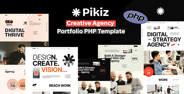 Pikiz - Creative Agency Portfolio PHP Template Pikiz - Creative Agency Portfolio PHP Template