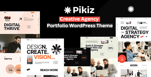 Pikiz - Creative Agency Portfolio WordPress Theme Pikiz - Creative Agency Portfolio WordPress Theme