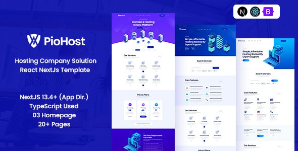 Piohost - Domain and Web Hosting React Nextjs Template Piohost - Domain and Web Hosting React Nextjs Template