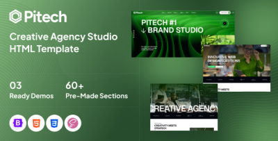 Pitech - Creative Agency & Portfolio HTML Template