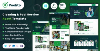 Poolito - Cleaning Service React Template