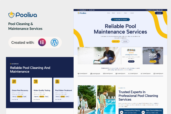 Pooliva - Pool Cleaning & Maintenance Services Elementor Template Kit Pooliva - Pool Cleaning & Maintenance Services Elementor Template Kit