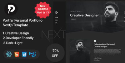 Portfar - Personal Portfolio Next.js Template