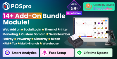 POSpro SaaS - 14+ Add-On Modules Bundle