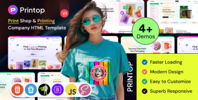 Printop - Print Shop & Printing Company HTML Template