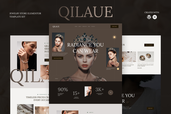 Qilaue - Jewelry Store Elementor Template Kit Qilaue - Jewelry Store Elementor Template Kit