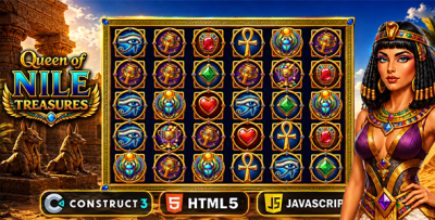 Queen of Nile Treasures - HTML5 Game