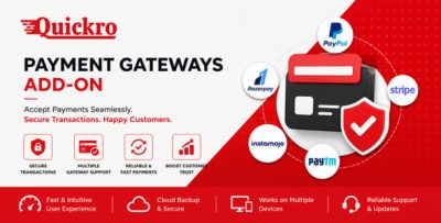 Quickro POS Payment Gateways Add-on