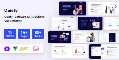 Quiety - Software & IT Solutions Vue JS Template
