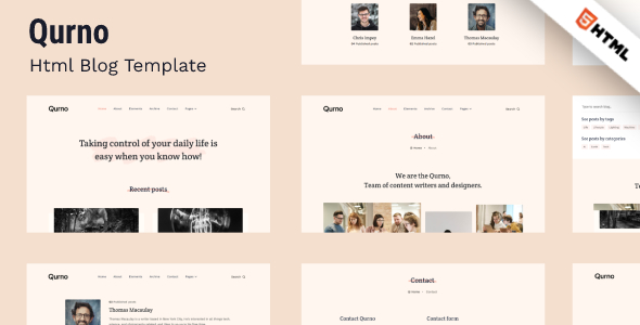 Qurno - Minimal Blog Template Qurno - Minimal Blog Template