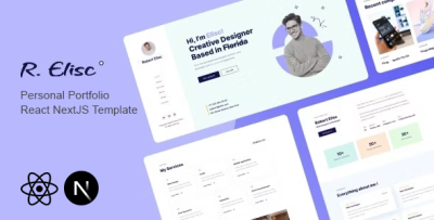 R.Elisc - Personal Portfolio React Next JS Template