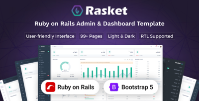 Rasket - Ruby on Rails Admin Dashboard Template