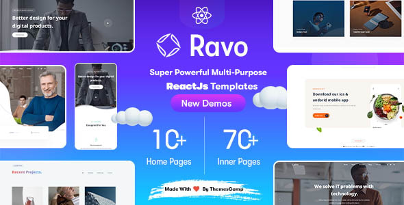 Ravo - React Multipurpose Creative Template Ravo - React Multipurpose Creative Template