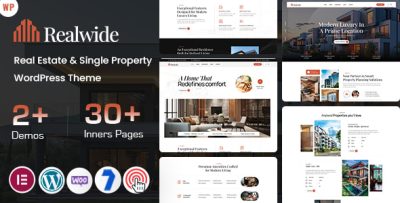 Realwide - Real Estate WordPress Theme