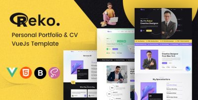Reko - Personal Portfolio/CV Vuejs Template