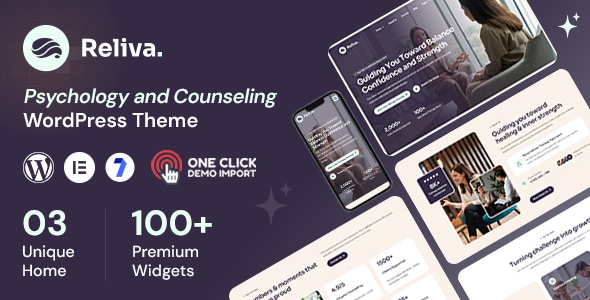 Reliva - Psychology and Counseling WordPress Theme Reliva - Psychology and Counseling WordPress Theme