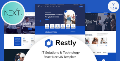 Restly - IT Solutions & Technology React Next js Template