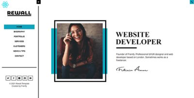 Rewall - Pesonal Portfolio React, NextJS Template