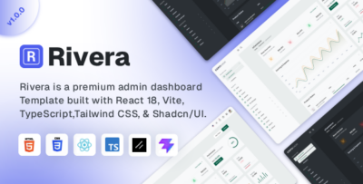 Rivera - Multipurpose React Admin Dashboard Template