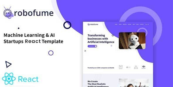 Robofume - Machine Learning & AI Startups React Template Robofume - Machine Learning & AI Startups React Template
