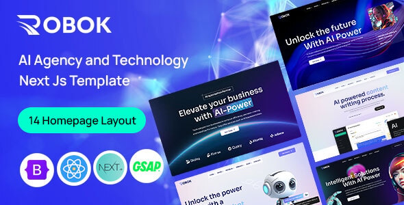 Robok - AI Agency & Technology Next JS Template Robok - AI Agency & Technology Next JS Template