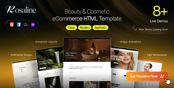 Rosaline - Beauty & Cosmetic eCommerce HTML Template Rosaline - Beauty & Cosmetic eCommerce HTML Template