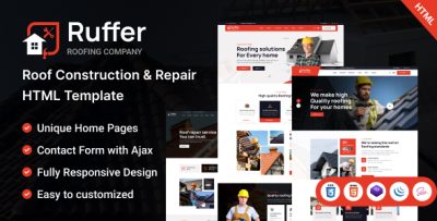 Ruffer - Roof Construction & Repair HTML Template