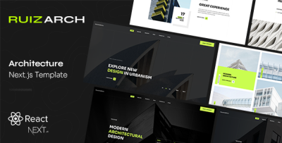 Ruizarch - Architecture React NextJS Template