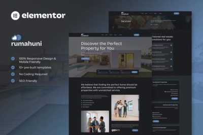 Rumahuni - Real Estate & Property Elementor Template Kit