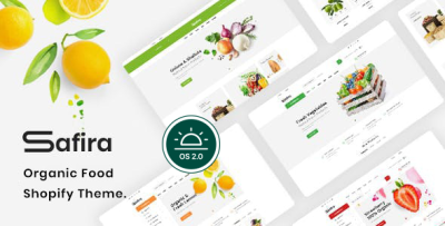Safira - Clean Organic Food Store Shopify Theme