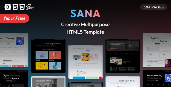 Sana - Creative Multipurpose HTML5 Template Sana - Creative Multipurpose HTML5 Template