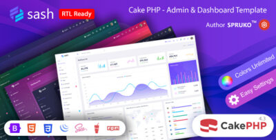 Sash - CakePHP Admin & Dashboard Template