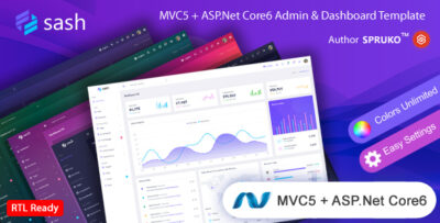 Sash - DotNet Core Admin Template