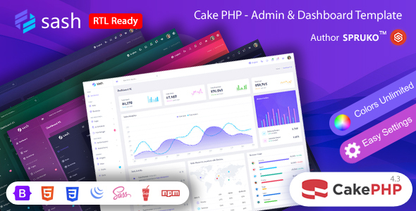 Sash – CakePHP Admin & Dashboard Template Sash – CakePHP Admin & Dashboard Template