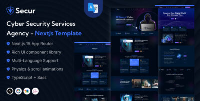 Secur - Cyber Security Services Agency NextJs Template