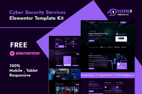 Securex - Cyber Security Services Elementor Template Kit Securex - Cyber Security Services Elementor Template Kit
