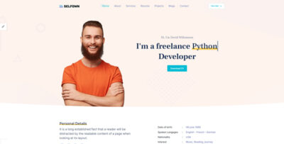 Selfown -  Personal Portfolio Bootstrap 5 Template
