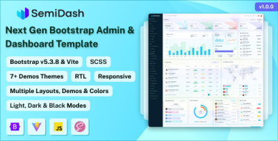 Semidash - Bootstrap Admin & Dashboard Template
