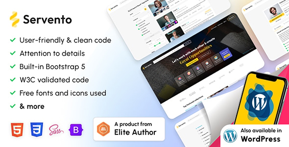 Servento - Service Finder & Business listing HTML Template Servento - Service Finder & Business listing HTML Template