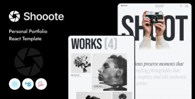 Shooote - Photography React Template