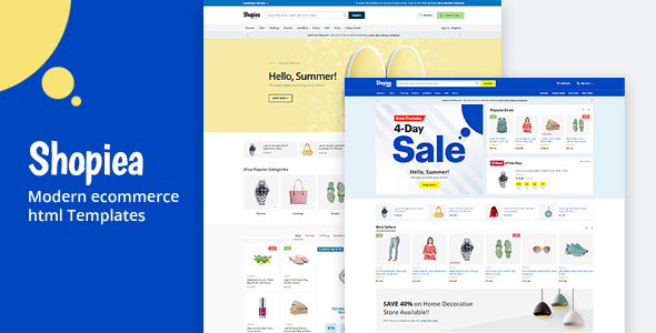 Shopiea - Minimal Ecommerce HTML5 Template Shopiea - Minimal Ecommerce HTML5 Template