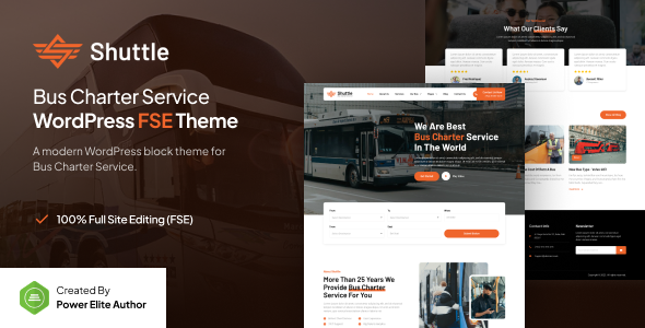 Shuttle - Bus Charter Service Gutenverse FSE WordPress Block Theme Shuttle - Bus Charter Service Gutenverse FSE WordPress Block Theme