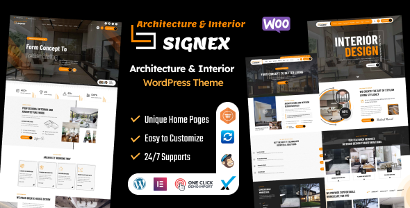 Signex - Architecture & Interior Design WordPress Theme Signex - Architecture & Interior Design WordPress Theme