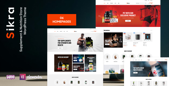 Sikra – Supplement & Nutrition Store WordPress Theme Sikra – Supplement & Nutrition Store WordPress Theme