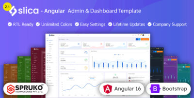 Slica - Angular Admin Dashboard Template