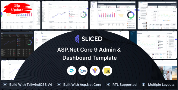 Sliced - ASP.Net Core 9 Tailwind CSS Admin & Dashboard Template Sliced - ASP.Net Core 9 Tailwind CSS Admin & Dashboard Template