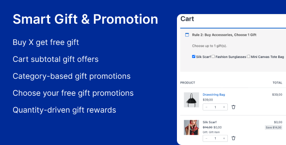 Smart Gift & Promotion for WooCommerce Smart Gift & Promotion for WooCommerce