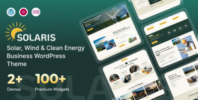 Solaris - Solar, Wind & Clean Energy Business WordPress Theme